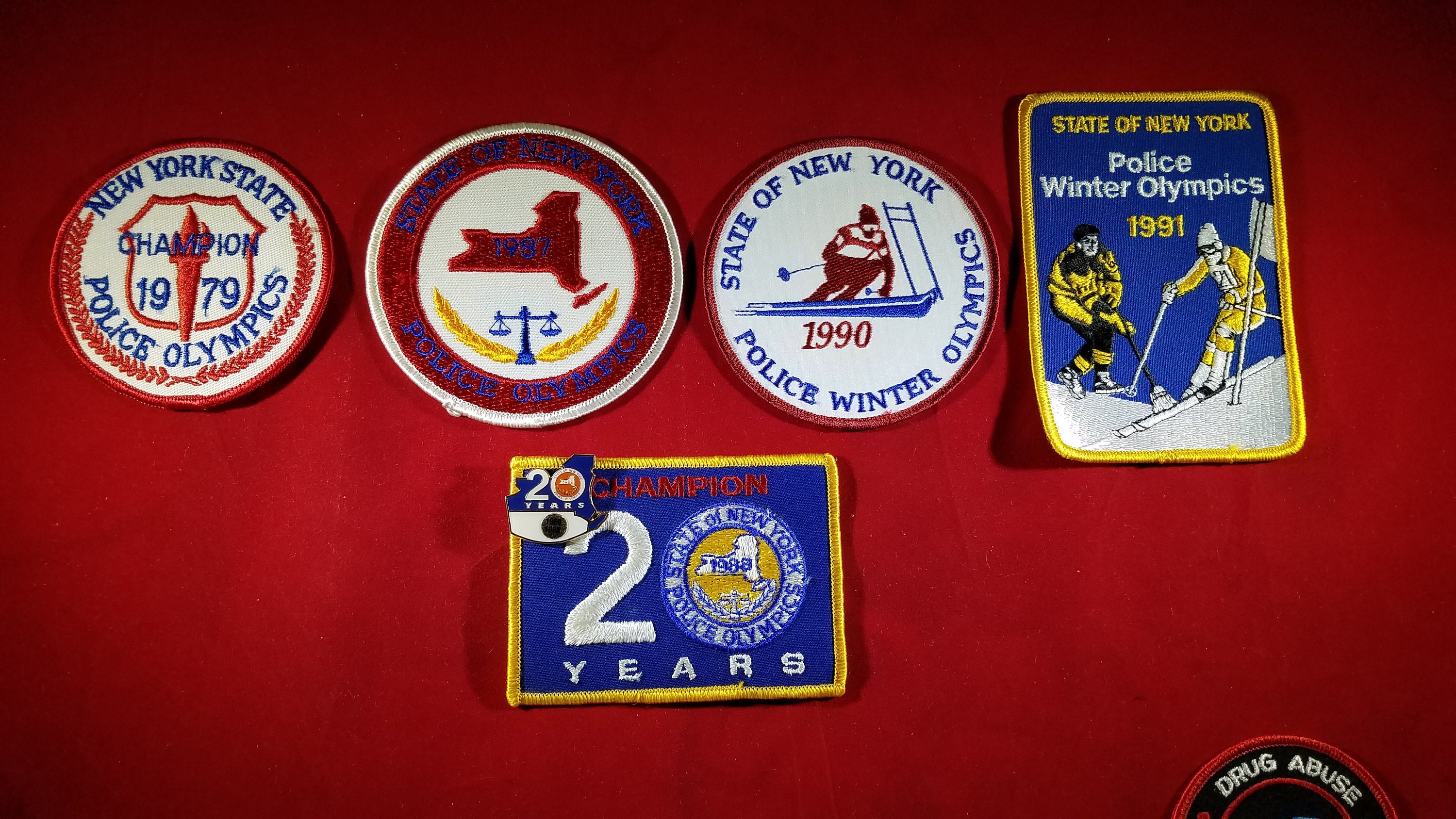 New York State Police Olympics Patches Etsy