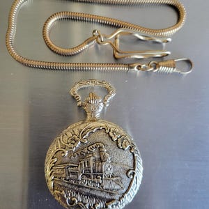 Cenova Vintage Railroad Swiss 17 Jewel Gold Plated Pocket Watch