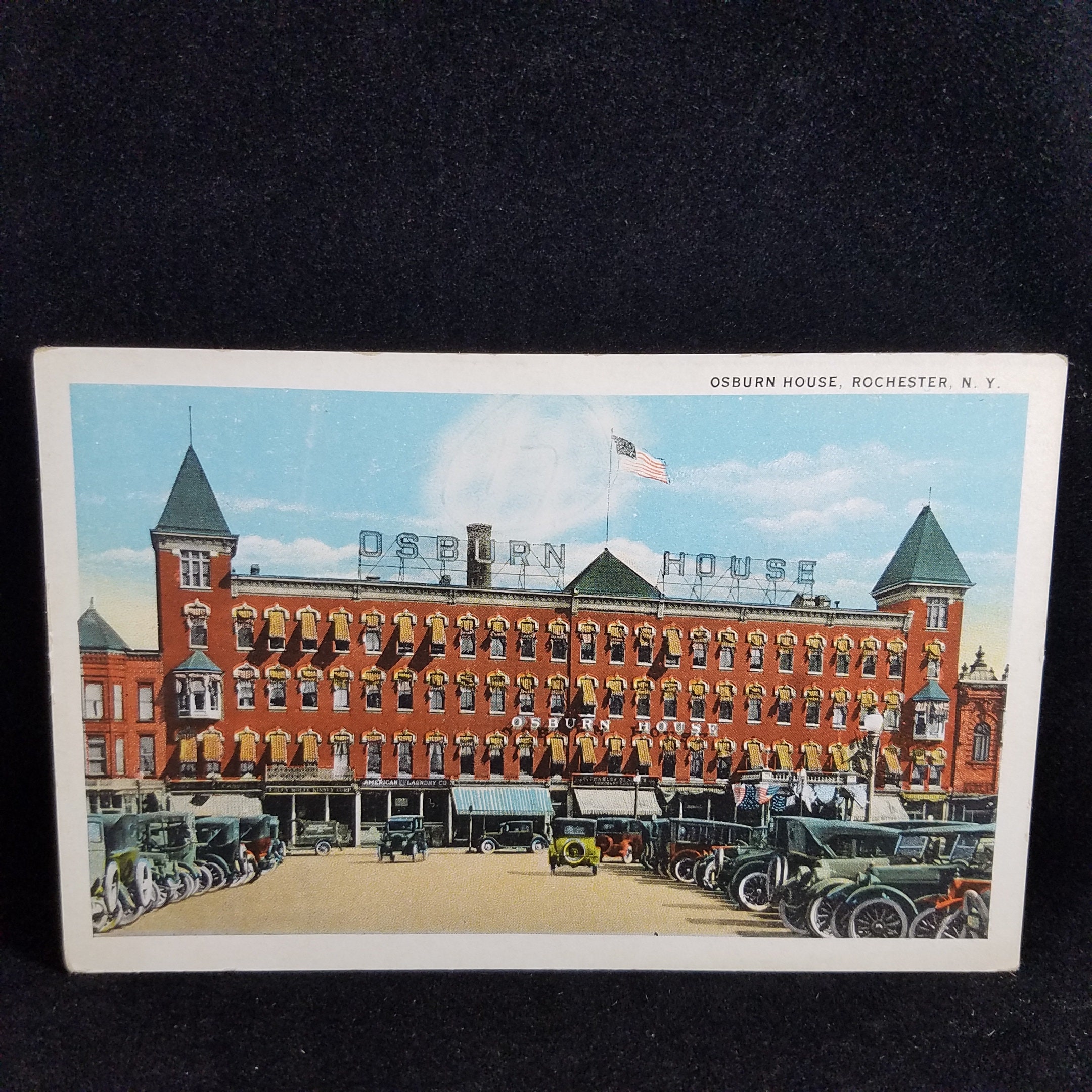 Memorabilia Collectibles Osburn House Rochester NY Vintage Postcard Art