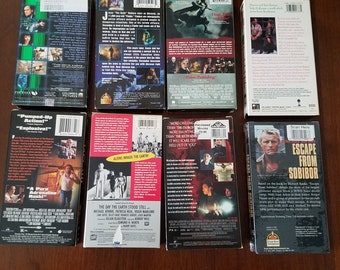Lead　MOVIES1　VHS Vintage VHS Movie Library 27 Titles From Various Genre - Etsy