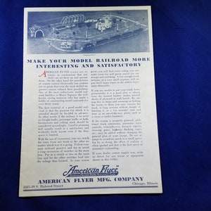 1929 American Flyer Train Folder