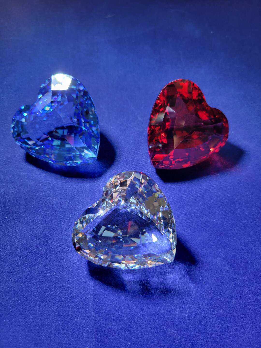 【希少】スワロフスキー 1997年 SCS限定品 Crystal Heart Swarovski SCS Member 1996-1998 Trilogy of the Hearts - Etsy
