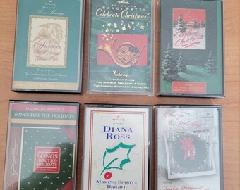 Hallmark Presents Six Holiday Music Collection Cassettes