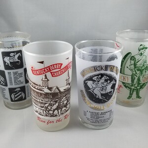 1960&#39;s Vintage Kentucky Derby Glasses