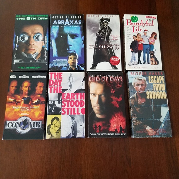Vintage VHS Movie Library 27 Titles From Various Genre - Etsy