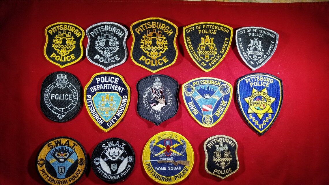 Pittsburgh PA Police Dept. Patches Etsy