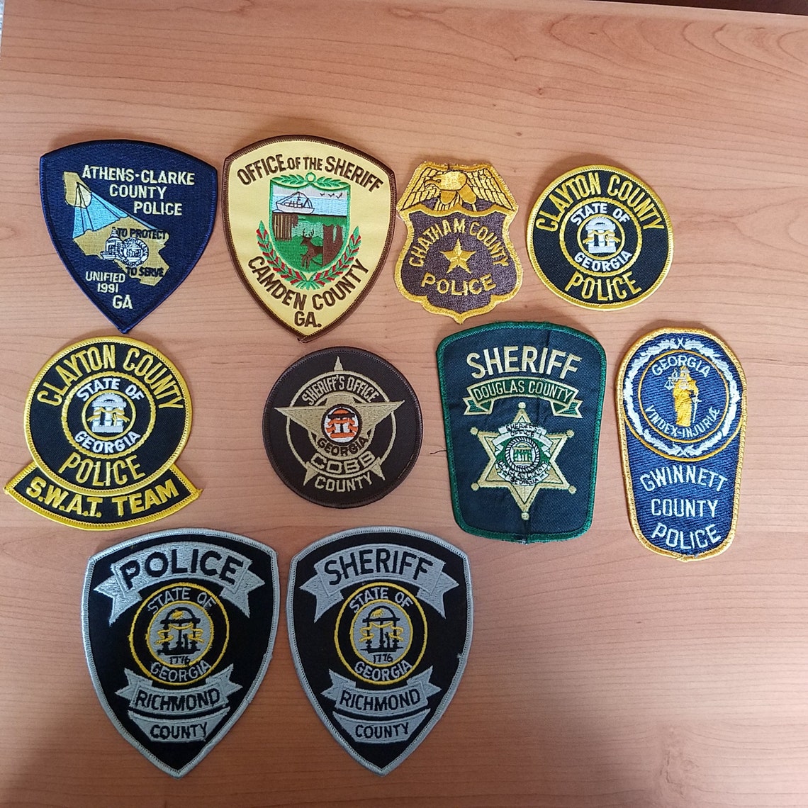 County Sheriff & Police Department Patches Etsy