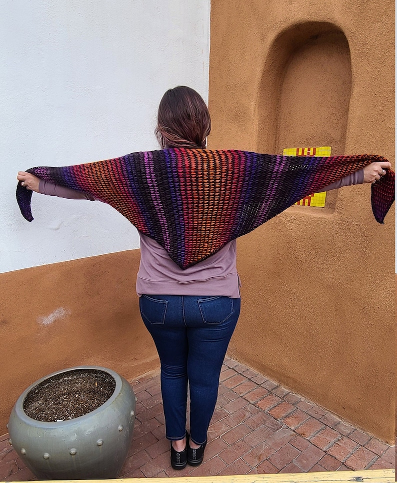 tunisian triangle shawl