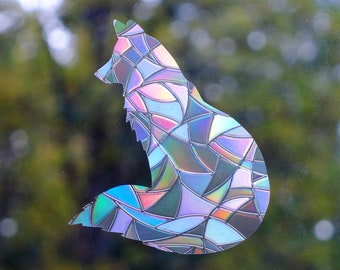 Mini Woodland Friends Suncatcher: Rainbow Window Clings, Bird Safety Decals (Pack of 10)