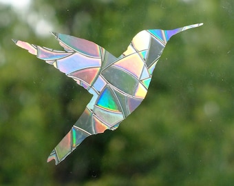 12 PCS Hummingbird Window Clings Window Decals to Prevent Birds Stickers New