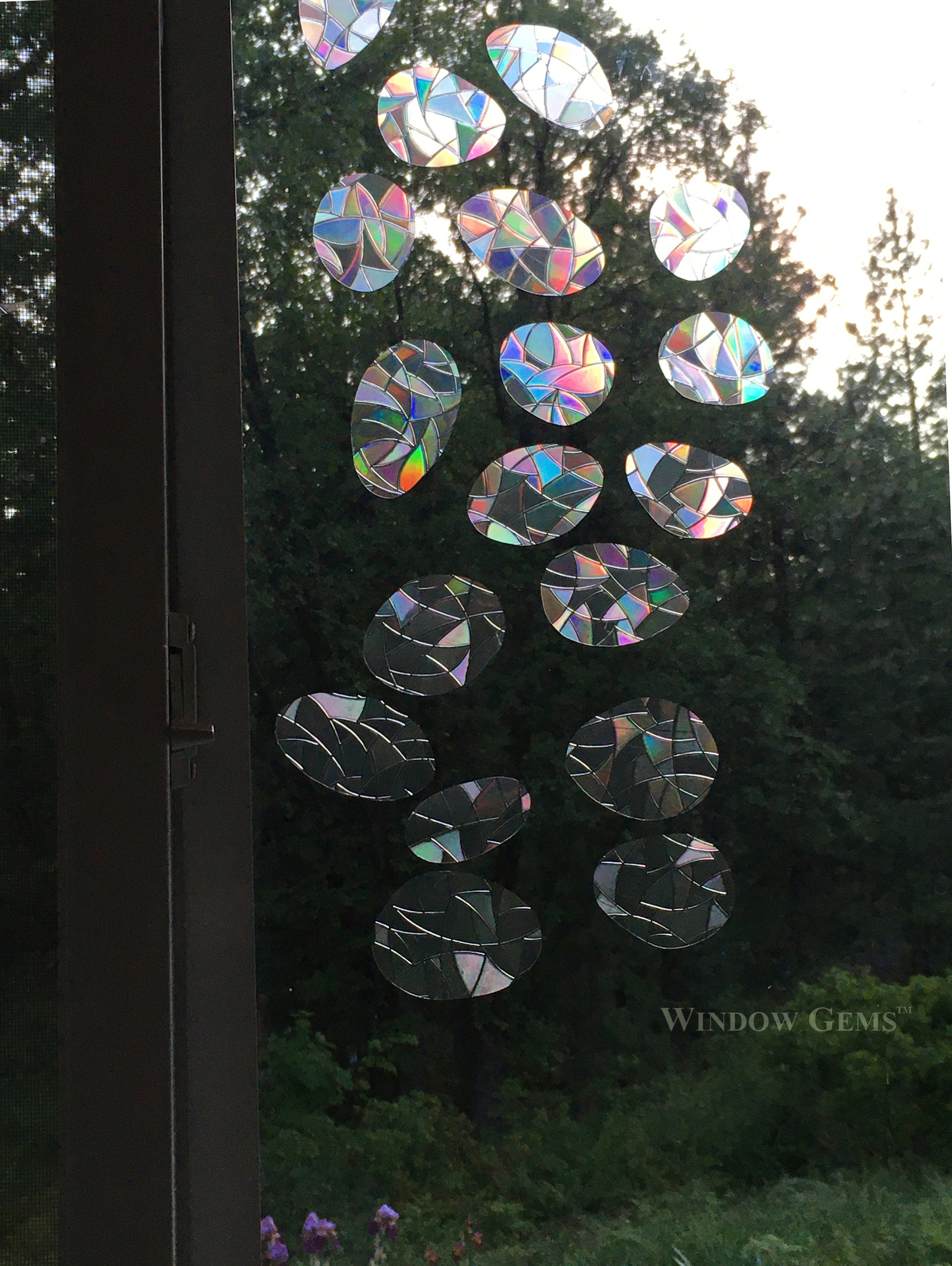 Pebble Window Gems Rainbow Prisms Static Window Clings Etsy