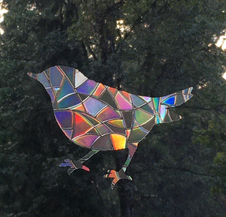 Window Gems Rainbow Prism Birds Static Window Clings Etsy