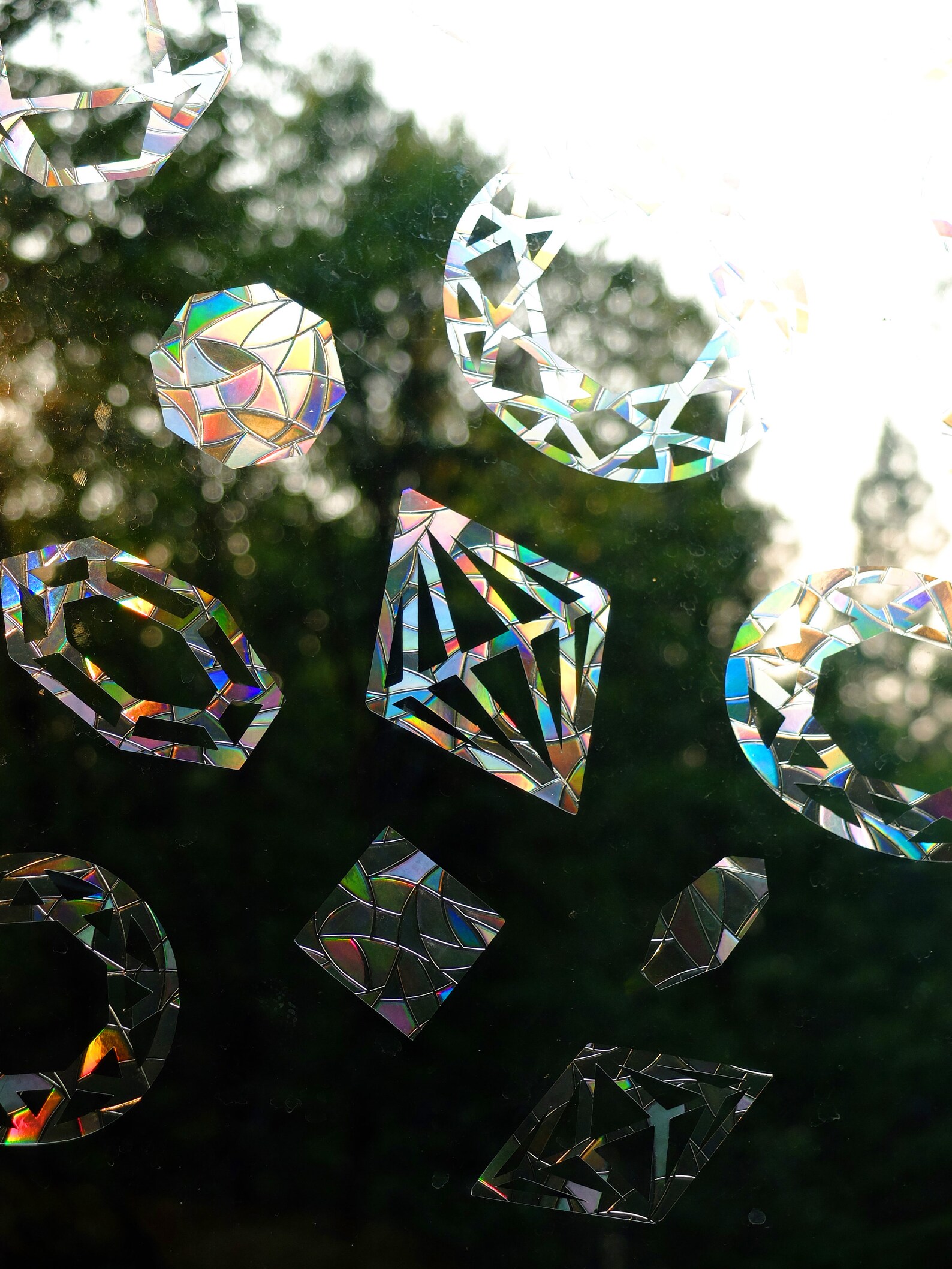 Jewel Window Gems Static Window Clings Alert Birds to Etsy