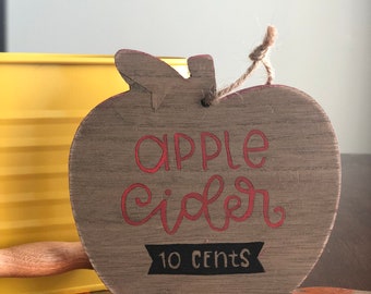 Apple Cider Sign