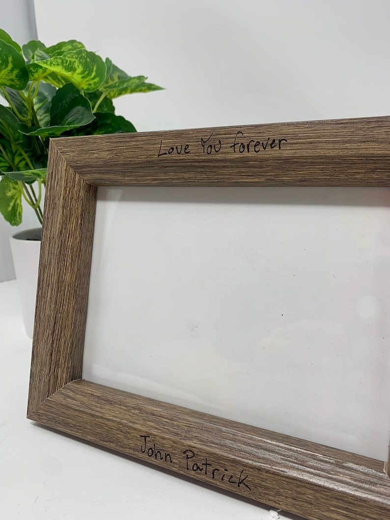 Custom handwriting Personalized Picture Frame Custom Etsy