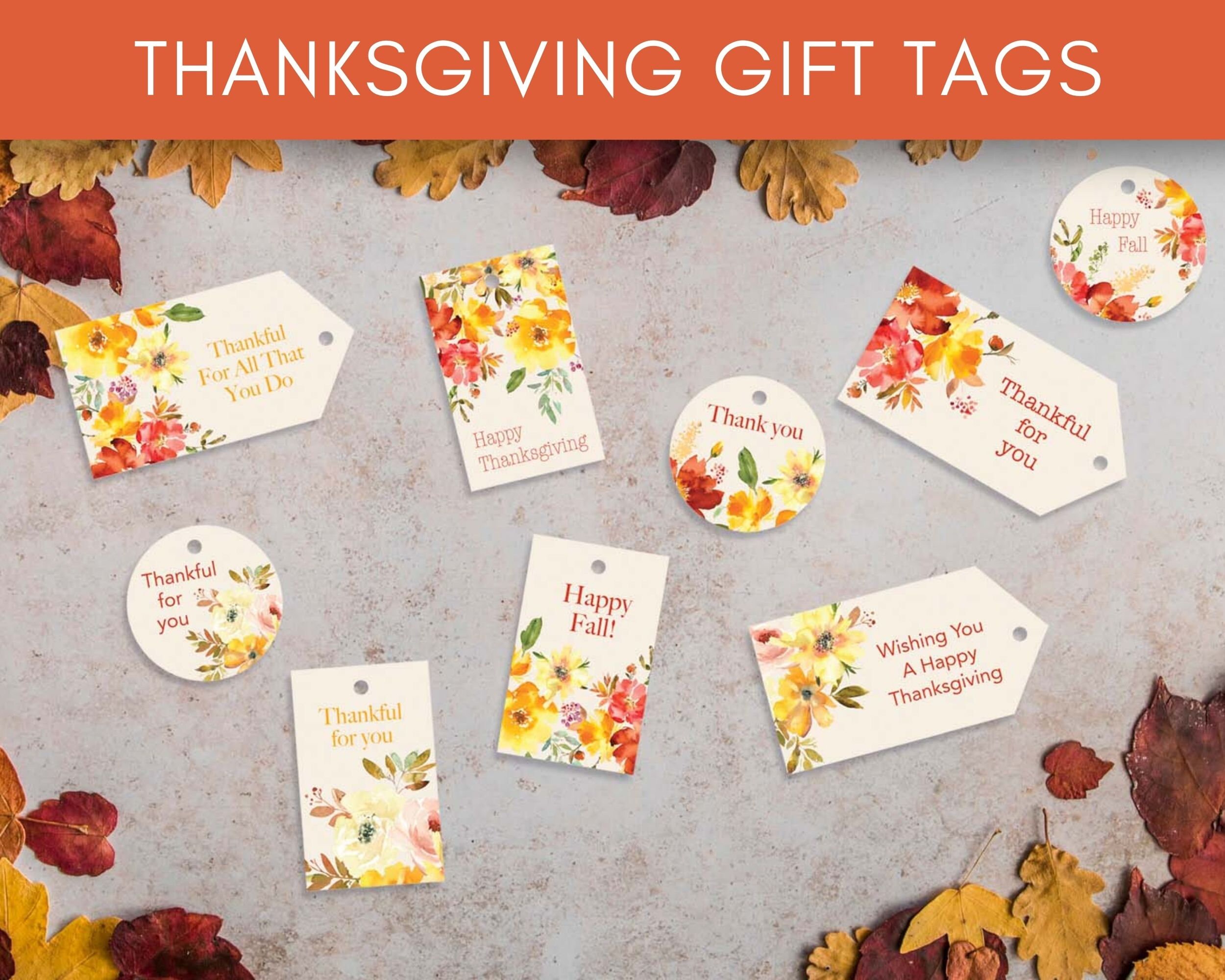 Thanksgiving Gift Tags Printable - Etsy