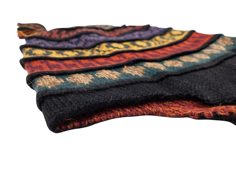 Another flat view of the hat from a different angle, highlighting the pattern and texture.