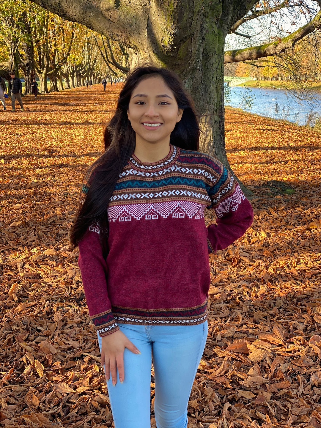 人気の定番商品　soorploom Agnes Sweater  henna Alpaca Sweater | Handmade Red Woman Alpaca Inca Sweater