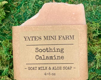 Soothing Calamine Goat Milk Soap Bar