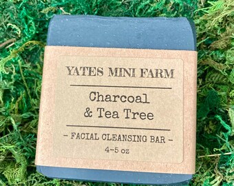 Charcoal & Tea Tree Facial Cleansing Bar