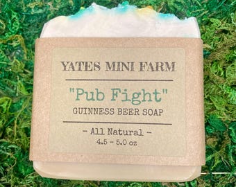 Handcrafted Pub Fight Guinness Beer Soap