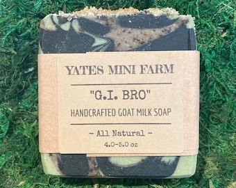 G.I. Bro Activated Charcoal Goat Milk Soap Bar