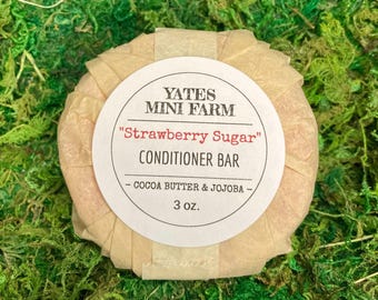 Strawberry Sugar Cocoa Butter & Jojoba Conditioner Bar