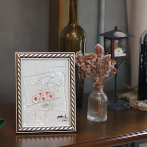 Glass art frame, Five Loaves and Two Fish, Fused glass