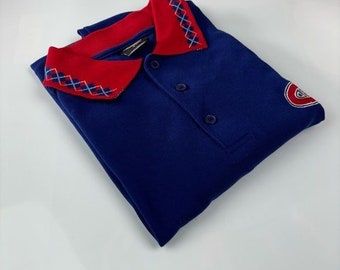 Y2K Canadiens Montreal Polo - Men’s M, Blue/Red MKC27