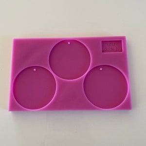 50mm circle silicone mould