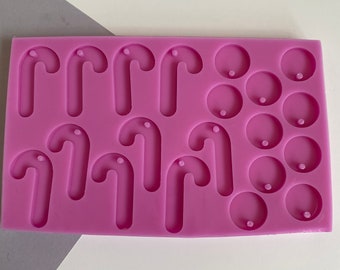 Candy cane earring mould