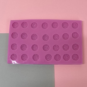 12mm druzy circle silicone mould