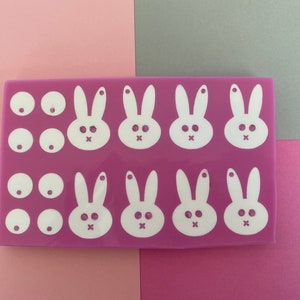 Easter Bunny dangle earring silicone mould