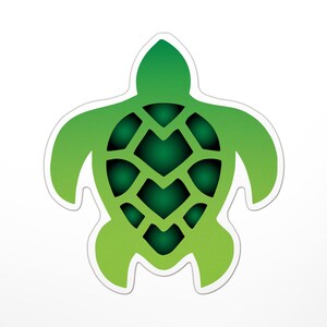 Turtle Sticker (Cute, Animal, Colorful)