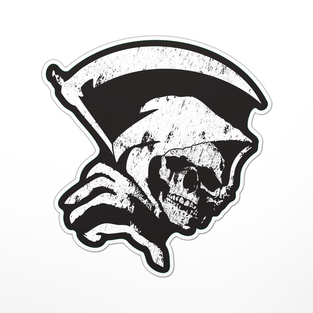 Death Reaper Sticker Grim Reaper - Death Sticker - Etsy