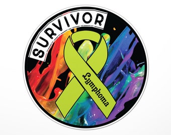 Survivor Lymphoma Sticker (Cancer, Fight, F Cancer, Medical, Medicine)