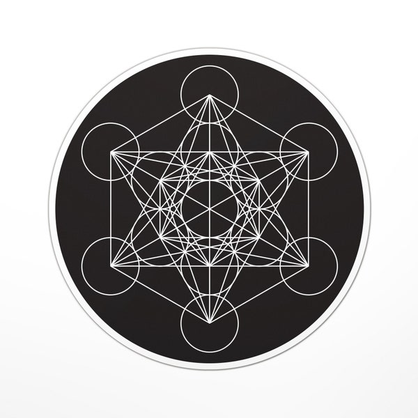 Metatrons Cube - Sacred Geometry Sticker