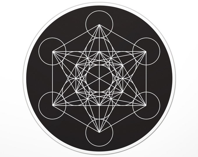Metatron's Cube Holographic Sticker: Sacred Geometry Decal - Etsy