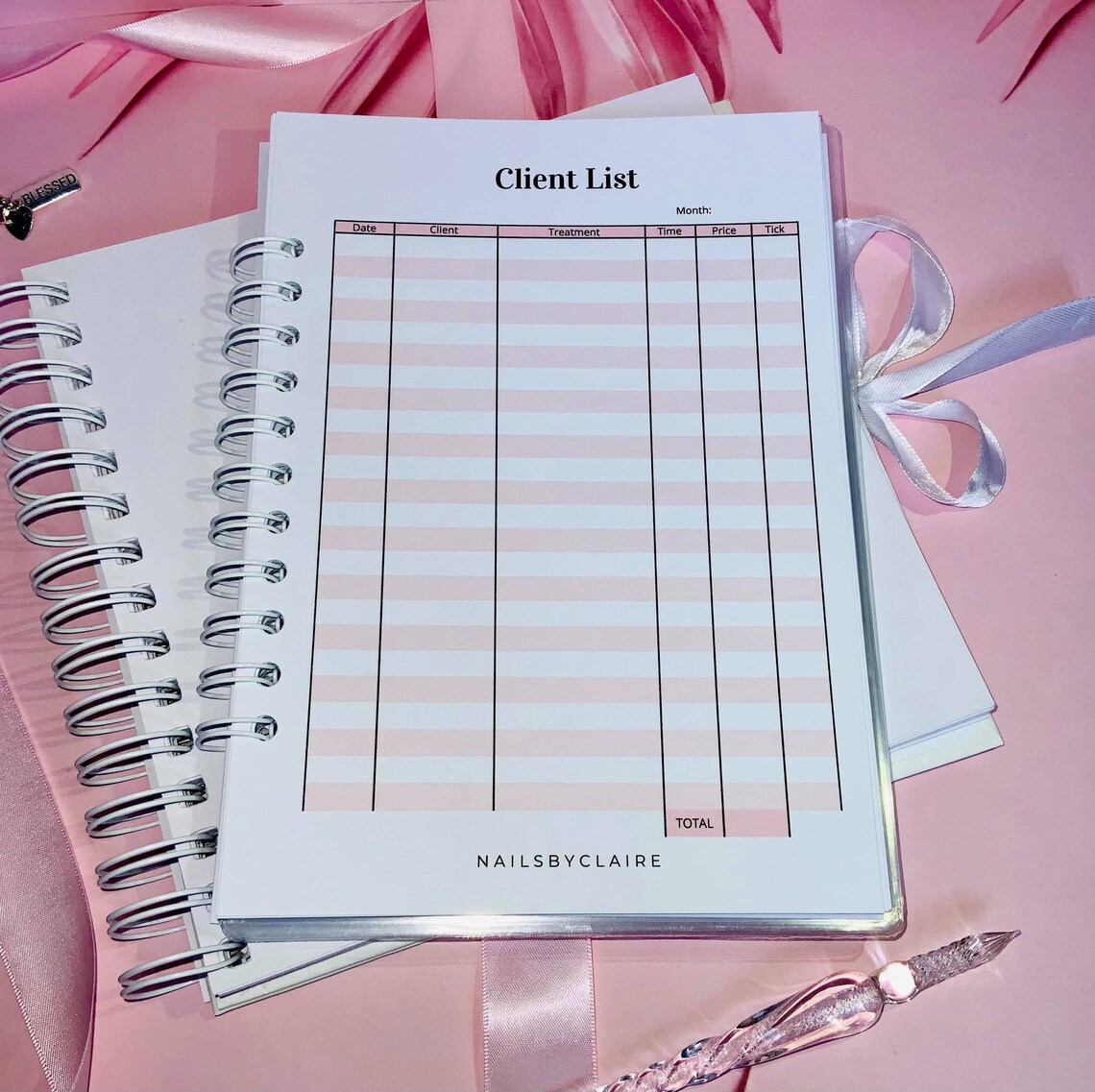 Nail Technician Appointment Book Nail Technician Client Etsy