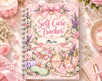 Personalised Self Care Tracker, Weekly Self Care Checklist, Colour In Wellness Planner, Personalised Planner, Self Love Journal