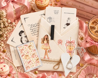 Blind Date With a Book – Birthday Book Lover Gift Set with Scrapbook Kit, Booktok Gift, Bookworm Gift, Book Gift For Her, Reading Gift