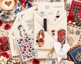 Blind Date With a Book – London Life Book Lover Gift Set with Scrapbook Kit, Wrapped Book, Bookish Gift, Booktok Gift, Cosy Reading Gift
