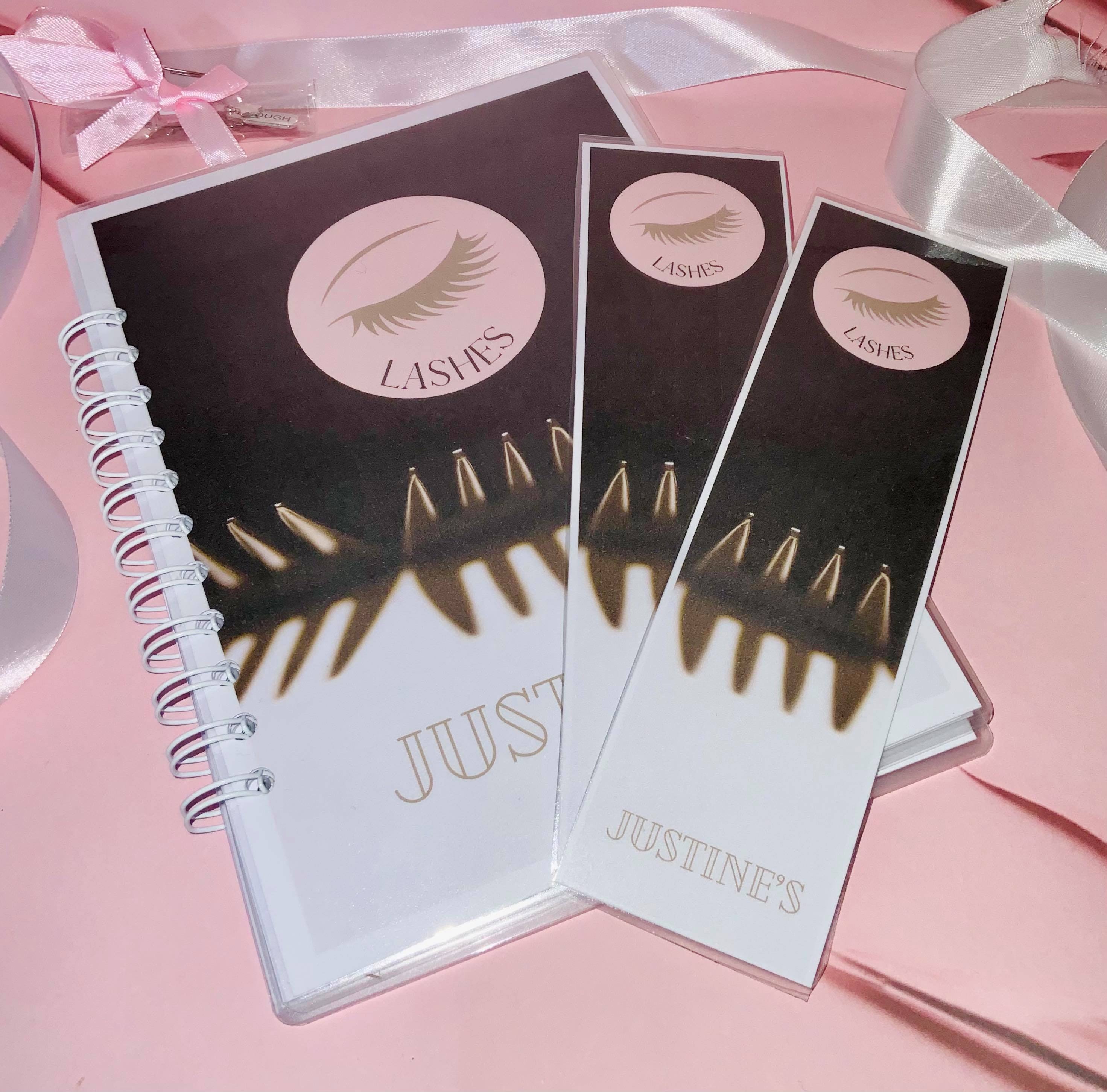 Lash Technician Stationery Gift Set Lashes Client Book Etsy