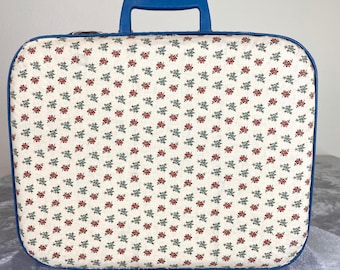 Vintage 1960er Jahre Gepäck Hartschalen Koffer klein Cottage Floral wunderlich Floral