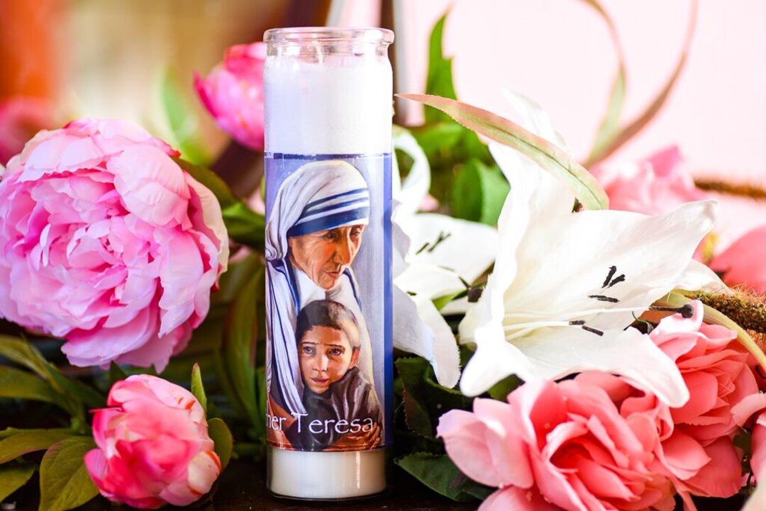 Mother Teresa Altar Candle Etsy