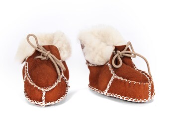 nature baby lambskin booties sale