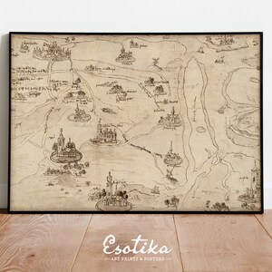 Vintage Map of Netherlands / Country Map Drawing / Antique PRINTABLE ...