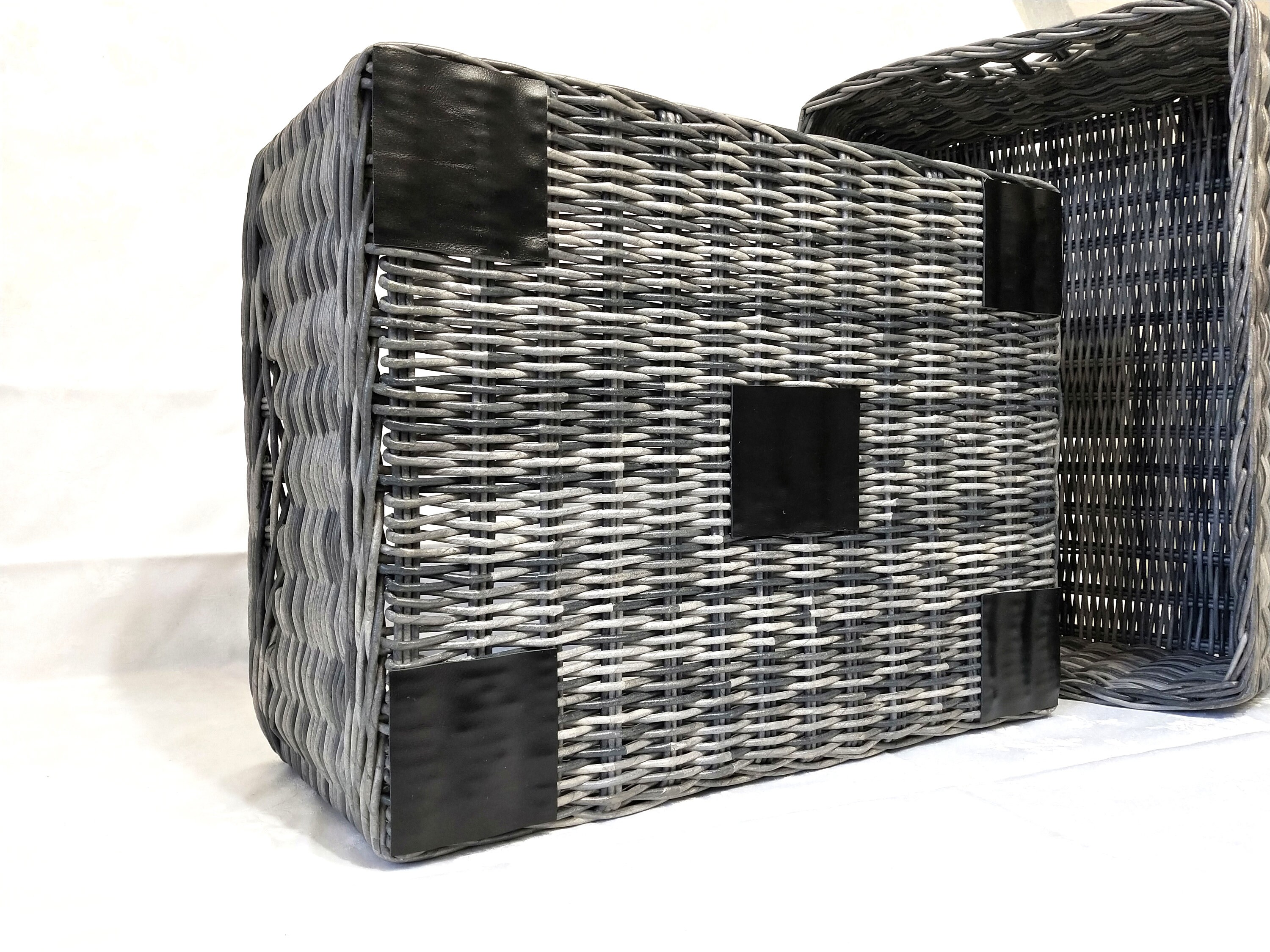 Large rectangular storage basket. Wicker basket rectangular. Etsy