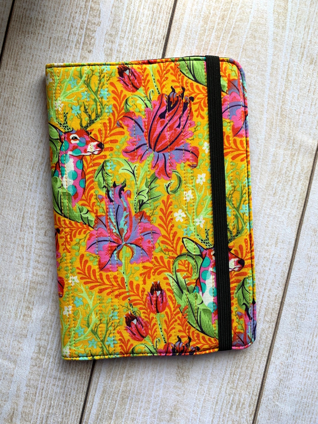 Quilted Notebook Cover Eco Notebook Gift Fabric Notebook Etsy