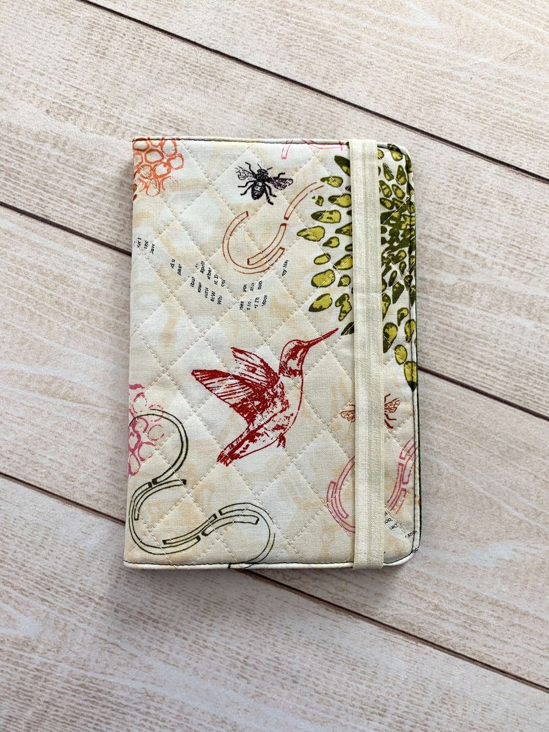Quilted Notebook Cover Eco Notebook Gift Fabric Notebook Etsy